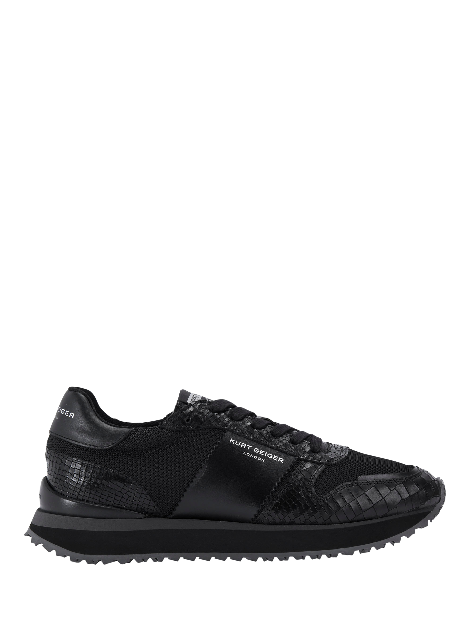 Kurt Geiger London Diego Lace Up Trainers, Black Multi Black