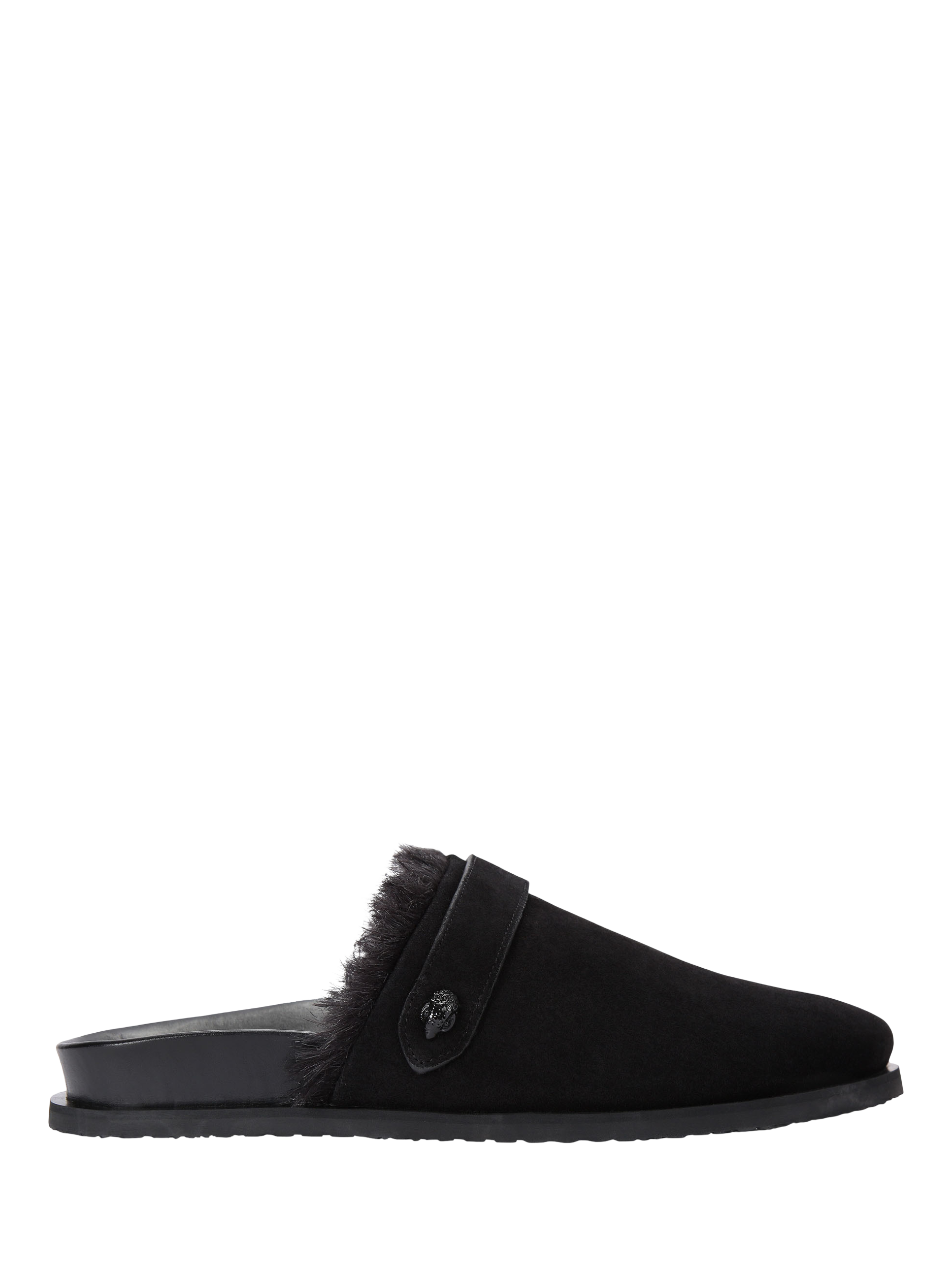 Kurt Geiger London Hatton Suede Mule Slippers, Black