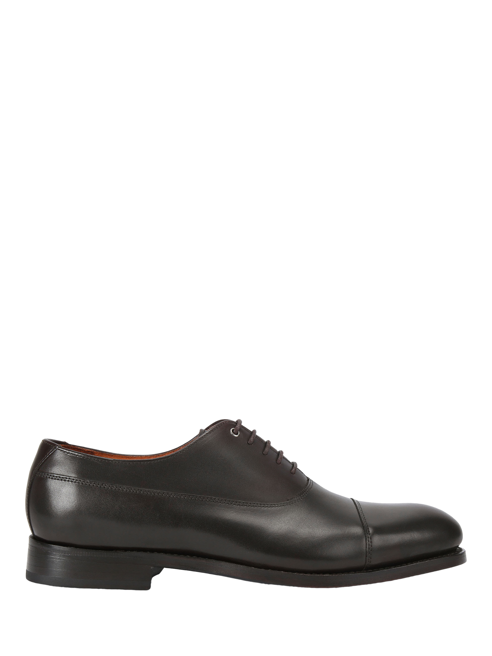 Product image 1 of 4, which shows Kurt Geiger London Sloane Leather Oxford Shoes, Dark Brown, 6