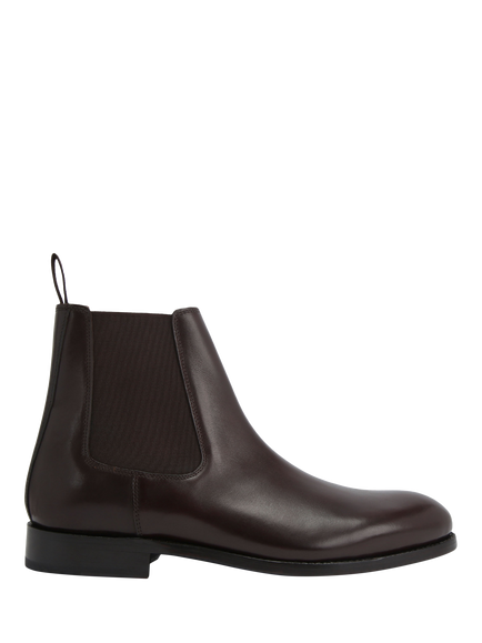 Kurt Geiger London Sloane Leather Chelsea Boots, Dark Brown