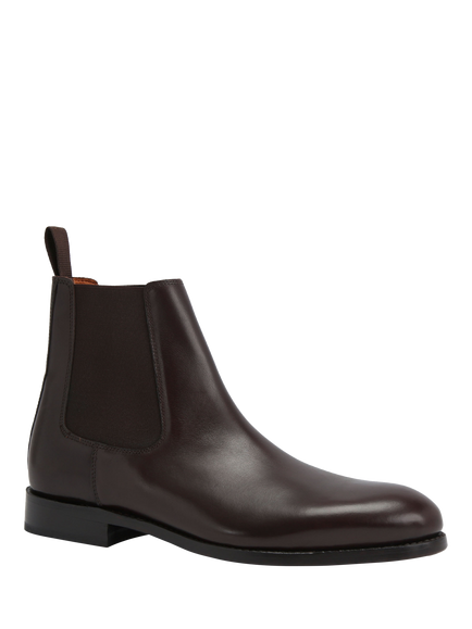 Kurt Geiger London Sloane Leather Chelsea Boots - view 2, Dark Brown