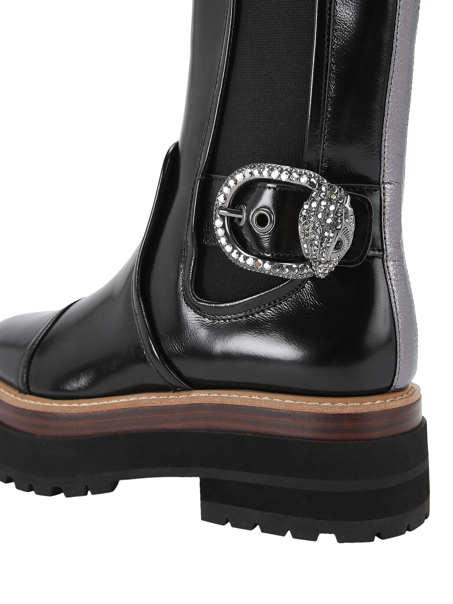 Kurt Geiger London Mayfair Leather Chunky Chelsea Boots