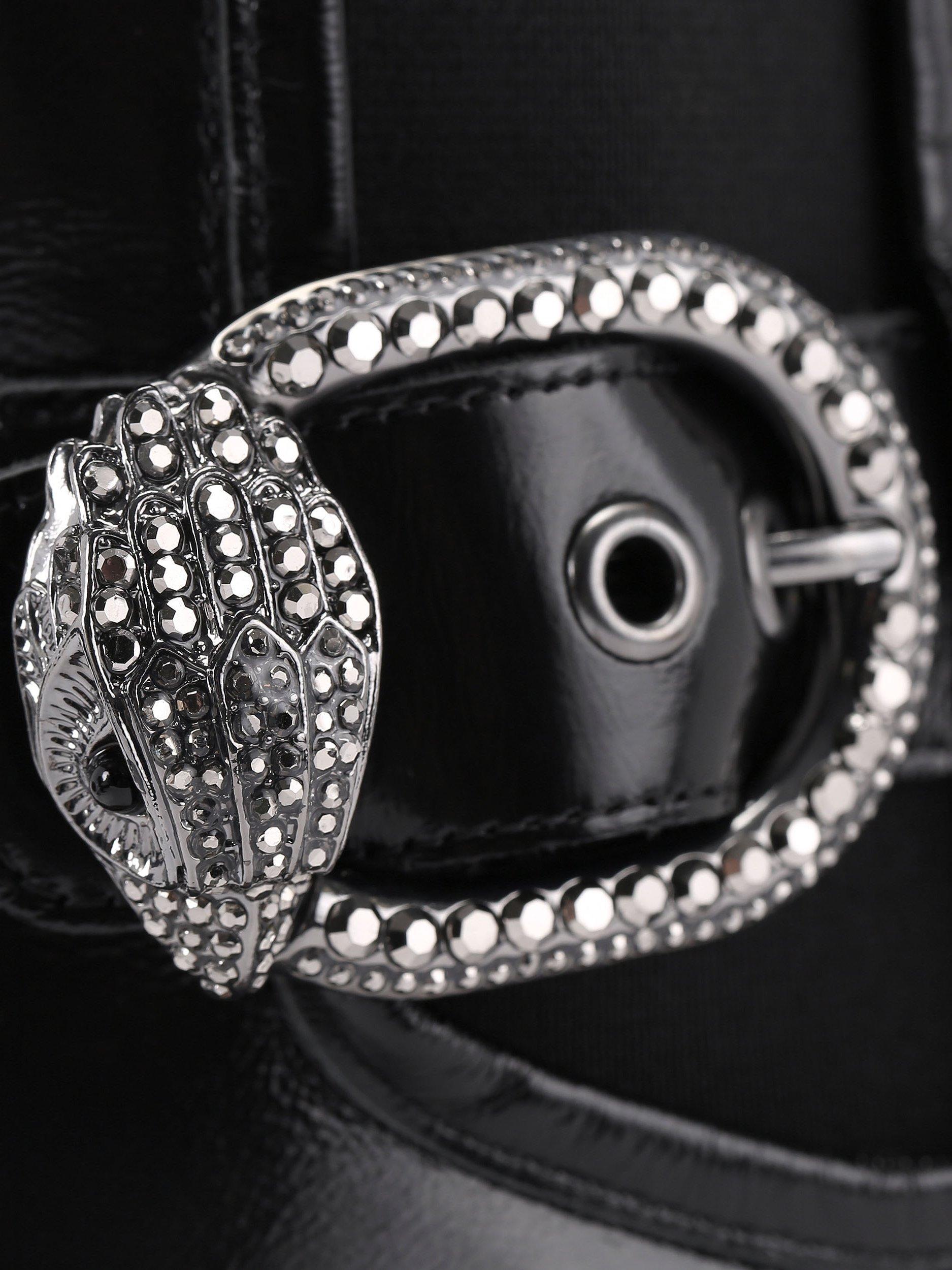 Kurt Geiger London Mayfair Leather Chunky Chelsea Boots, Black