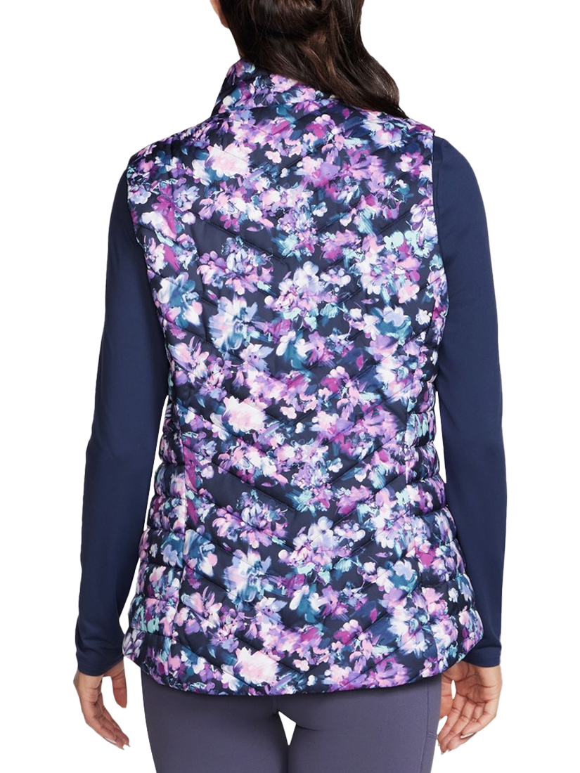 Product image 2 of 3, which shows Skechers Women's Go Shield Misty Gilet, Blue/Lavender, S