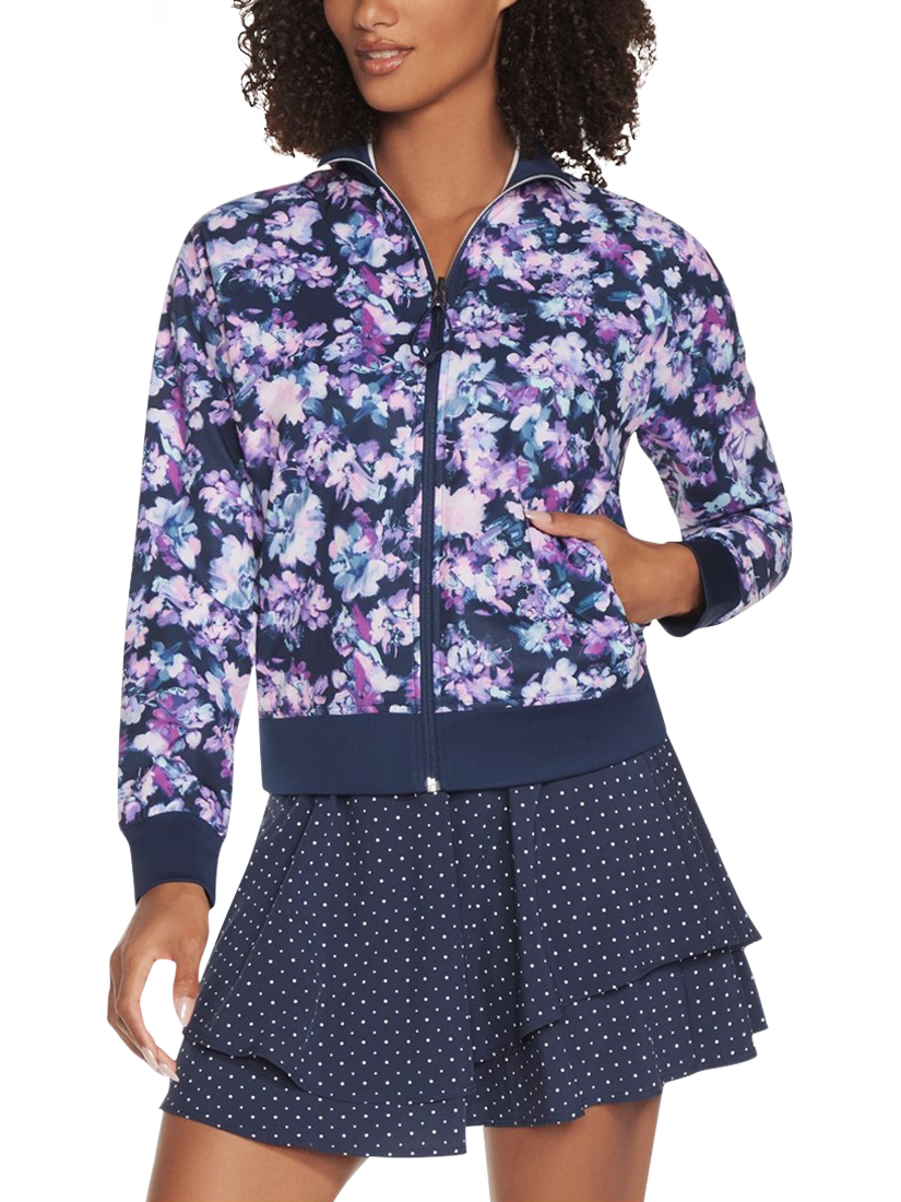 Product image 1 of 3, which shows Skechers Women's Misty Reversible Jacket, Blue/Lavender, S