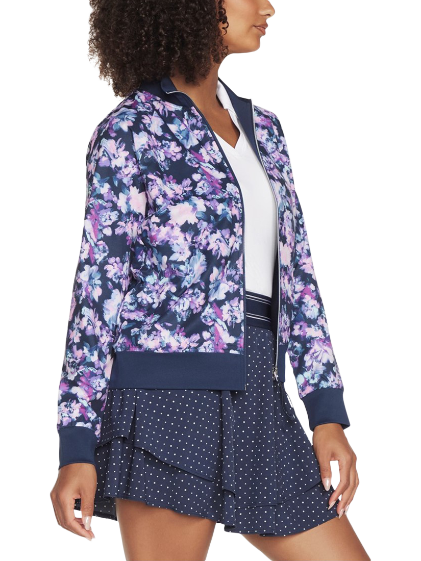 Product image 3 of 3, which shows Skechers Women's Misty Reversible Jacket, Blue/Lavender, S