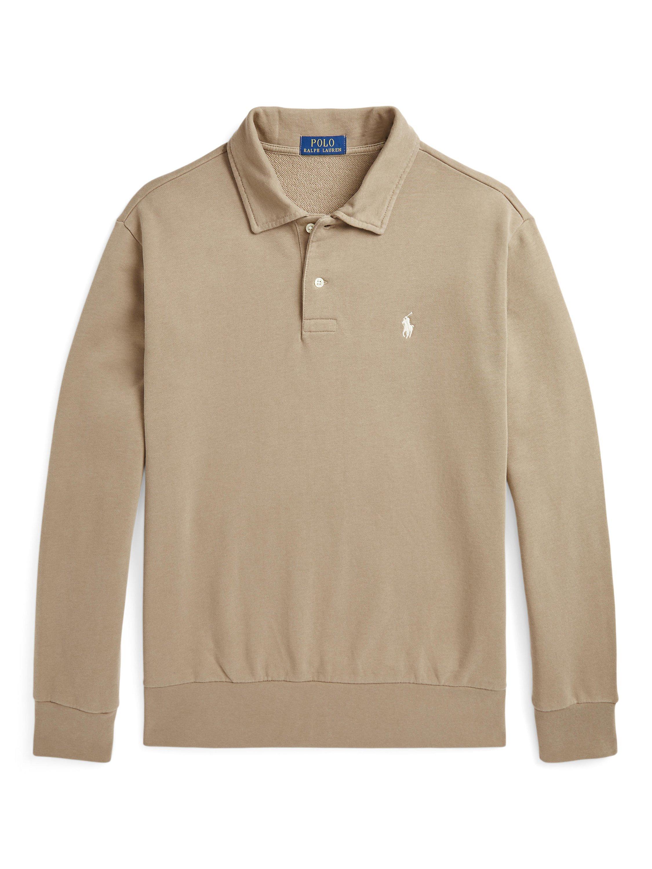 Ralph Lauren Loopback Cotton Sweatshirt, Desert Khaki