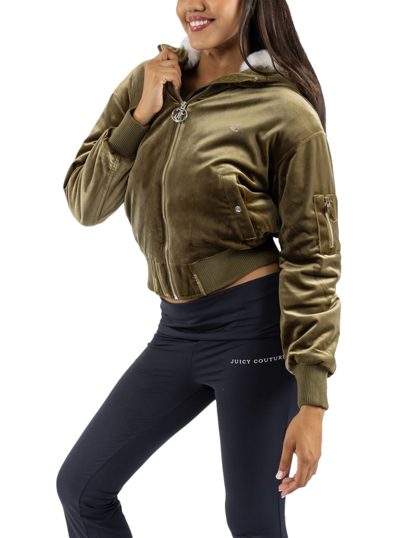 Brand New Leather good Bomber Smoky Olive