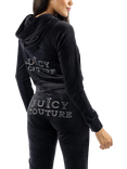 Juicy Couture Regal Madison Hoodie, Black, Black