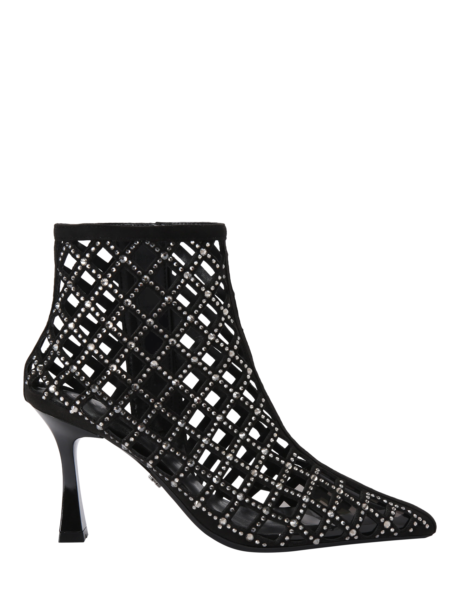 Carvela Blaze 85 Embellished Heeled Ankle Boots, Black