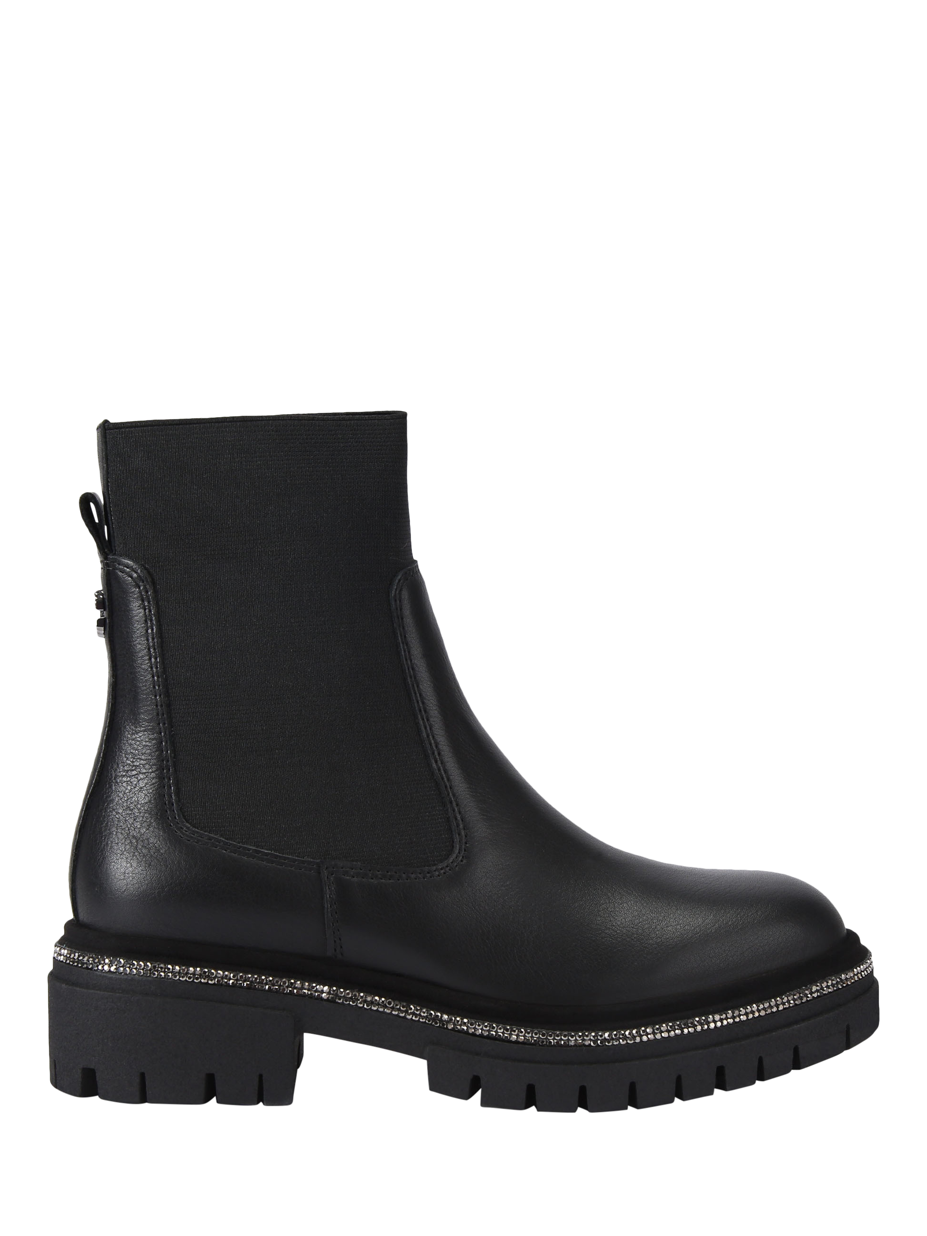 Carvela Dazzle Leather Chelsea Boots, Black