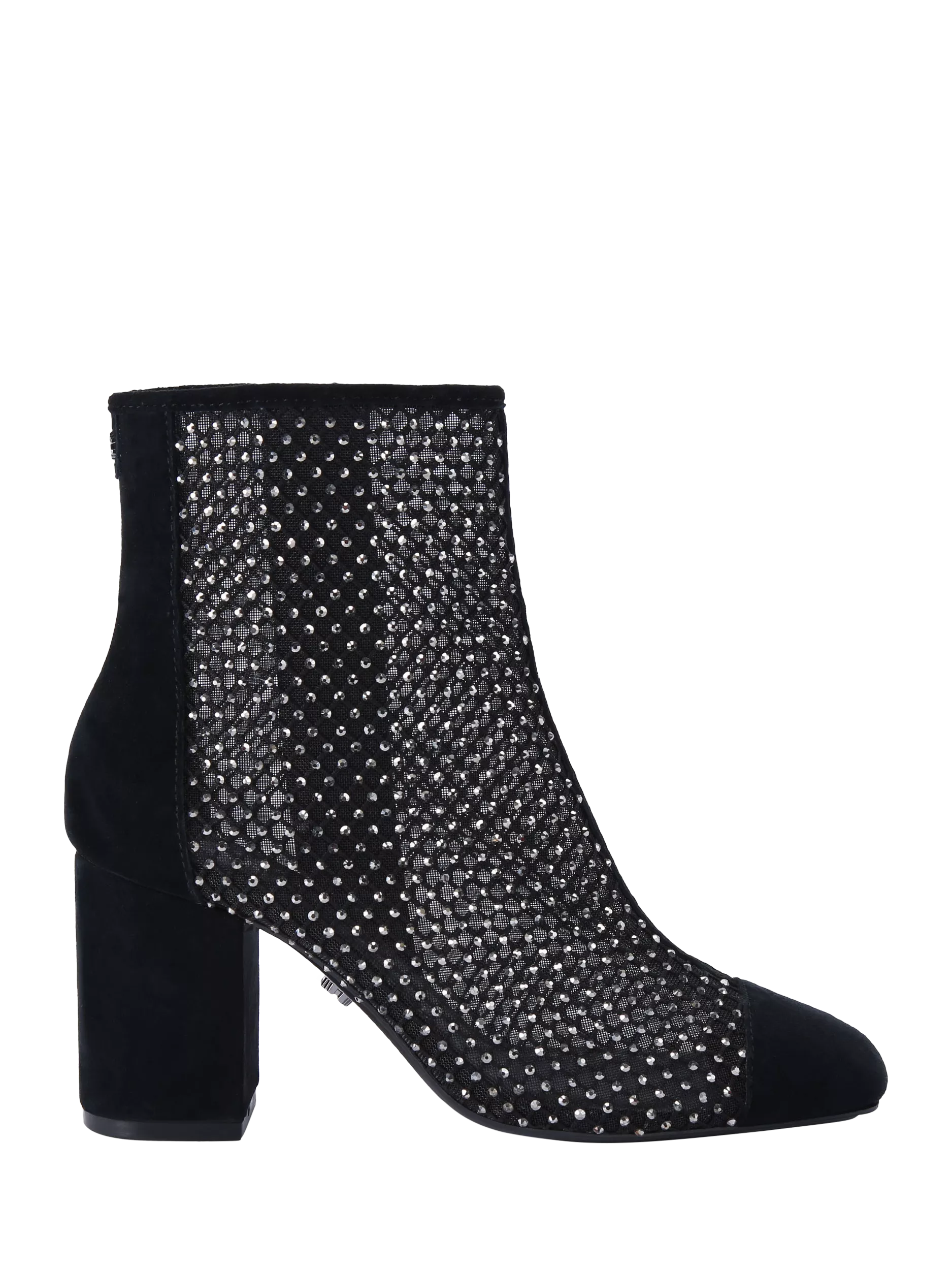 Black embellished ankle boots best sale