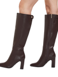 Carvela Jackpot Block Heeled Knee High Boots, Black