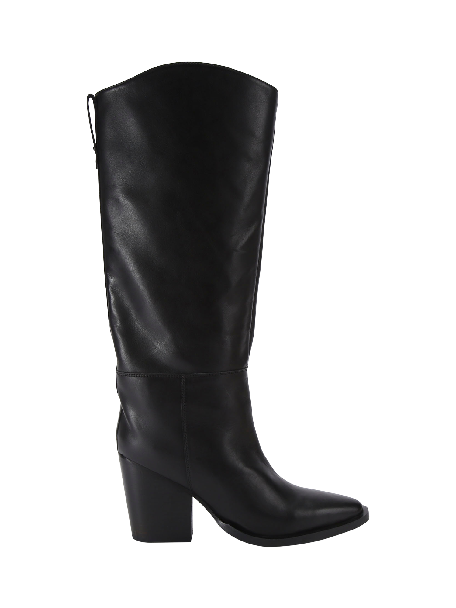 Carvela Reign Leather Knee High Boots, Black