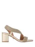 Carvela Gala Jewel Block Heeled Sandals, Gold