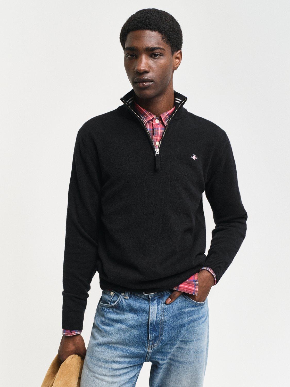 Gant lambswool half zip jumper best sale