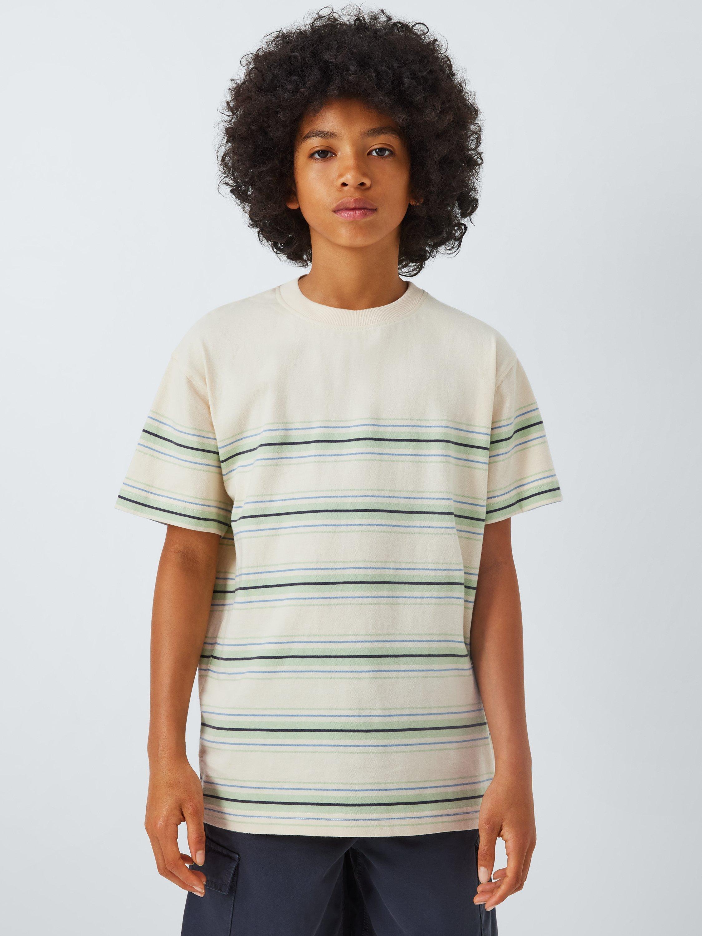 Product image 4 of 7, which shows John Lewis Kids' Stripe/Sun Graphic T-Shirts, Multi, 9 years