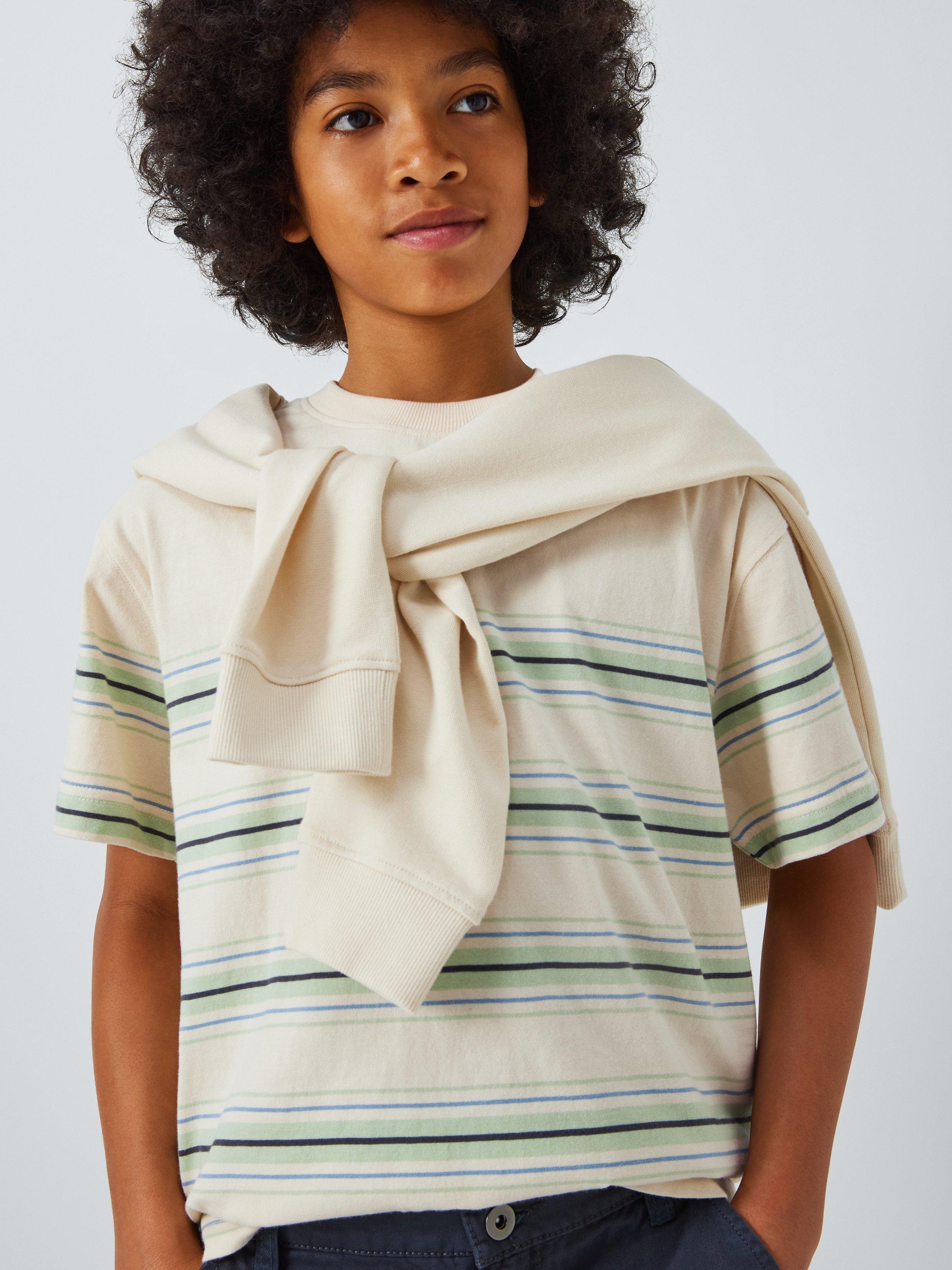 Product image 6 of 7, which shows John Lewis Kids' Stripe/Sun Graphic T-Shirts, Multi, 9 years