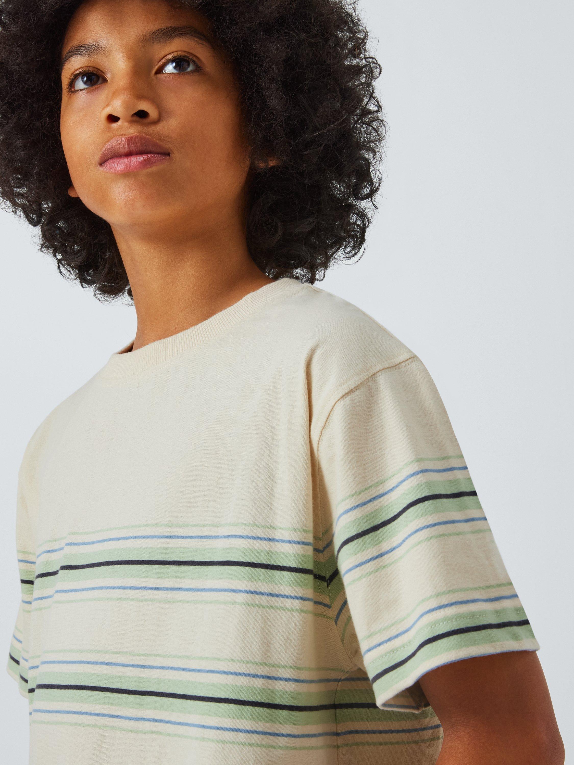 Product image 7 of 7, which shows John Lewis Kids' Stripe/Sun Graphic T-Shirts, Multi, 9 years