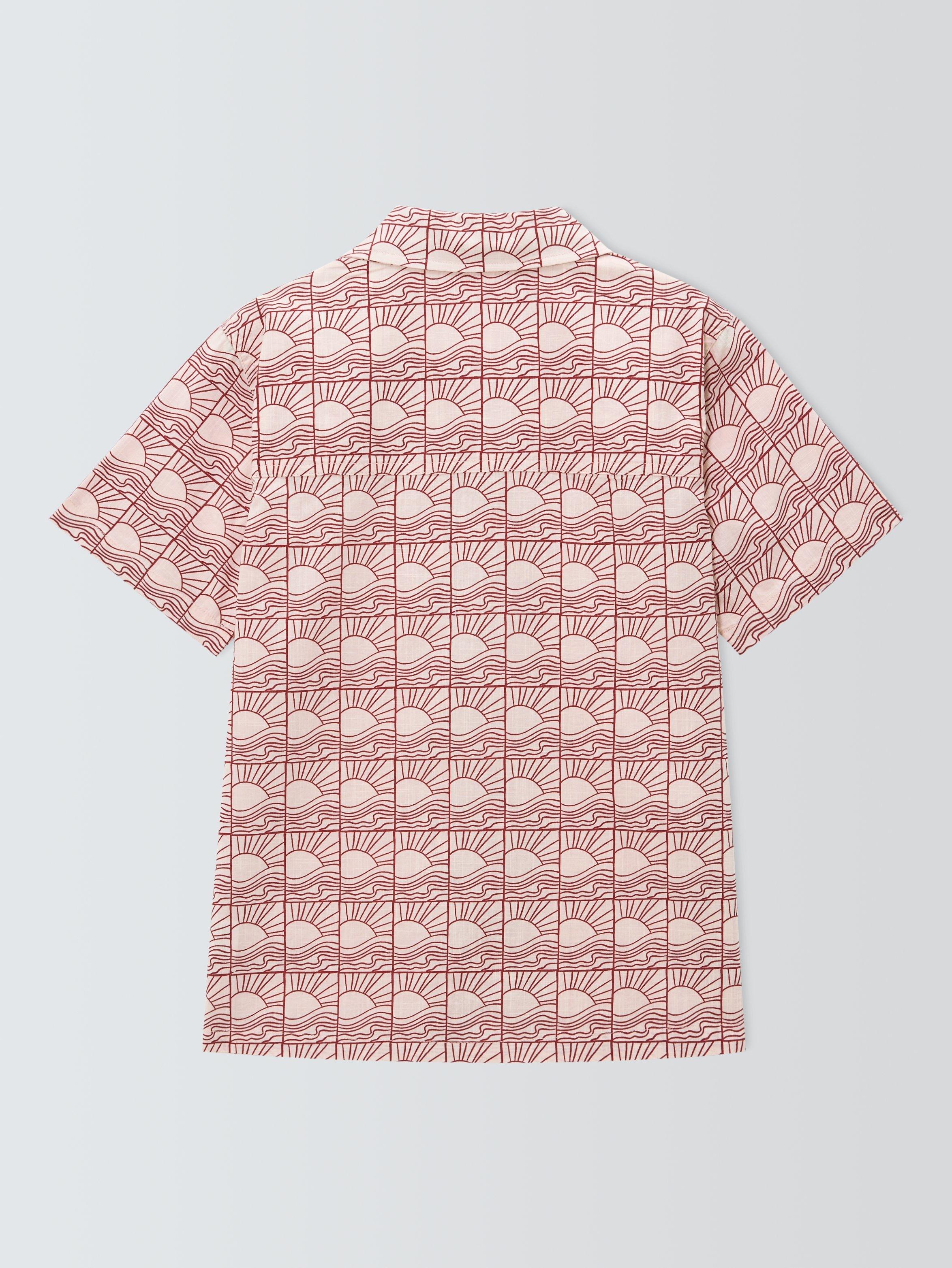 Product image 7 of 7, which shows John Lewis Kids' Sunrise Graphic Shirt, Multi, 9 years