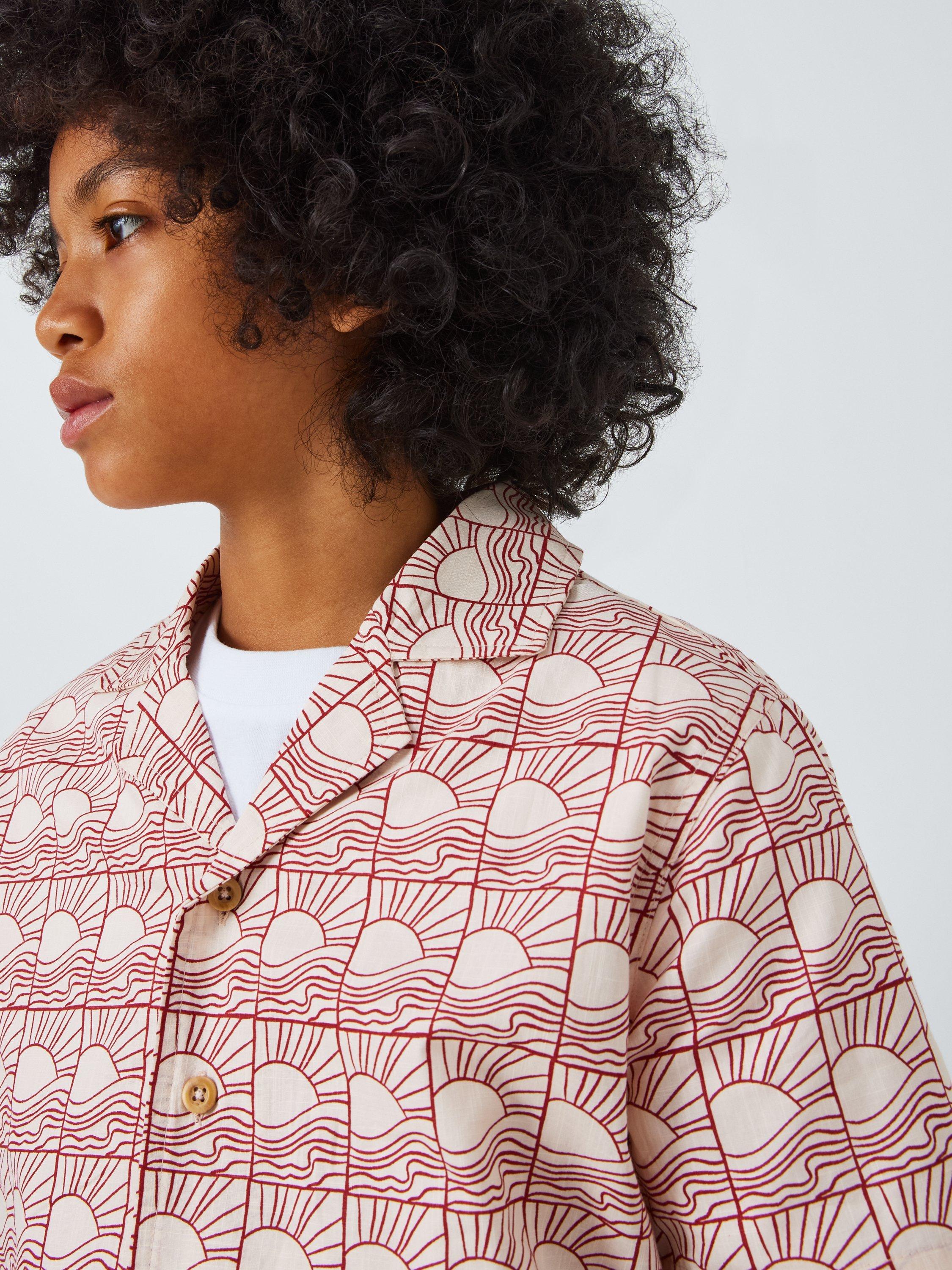 Product image 5 of 7, which shows John Lewis Kids' Sunrise Graphic Shirt, Multi, 9 years