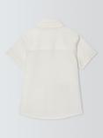 John Lewis Kids' Embroidered Palm Tree Shirt, Ecru