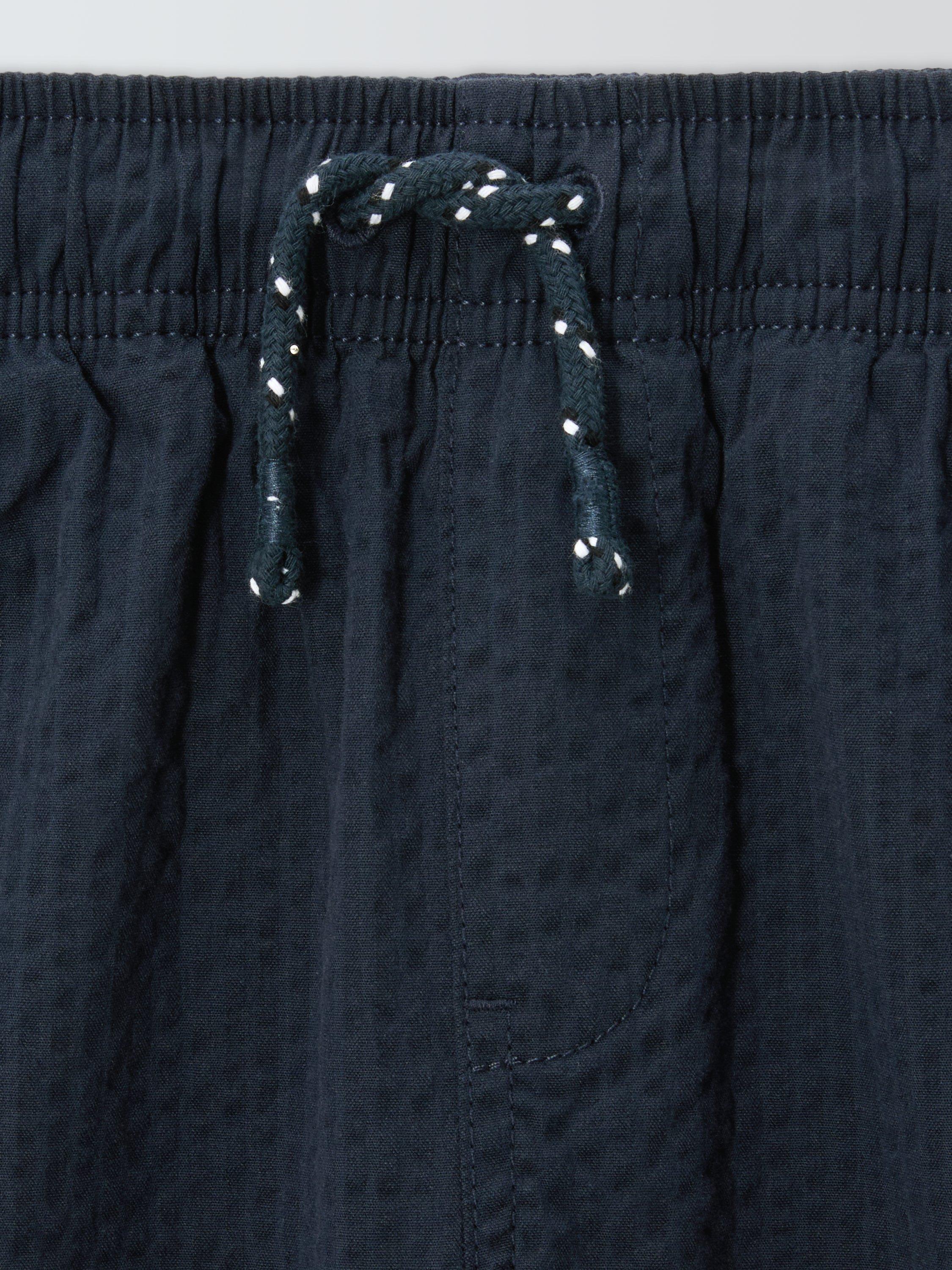 Product image 7 of 7, which shows John Lewis Kids' Seersucker Trousers, Navy, 2 years