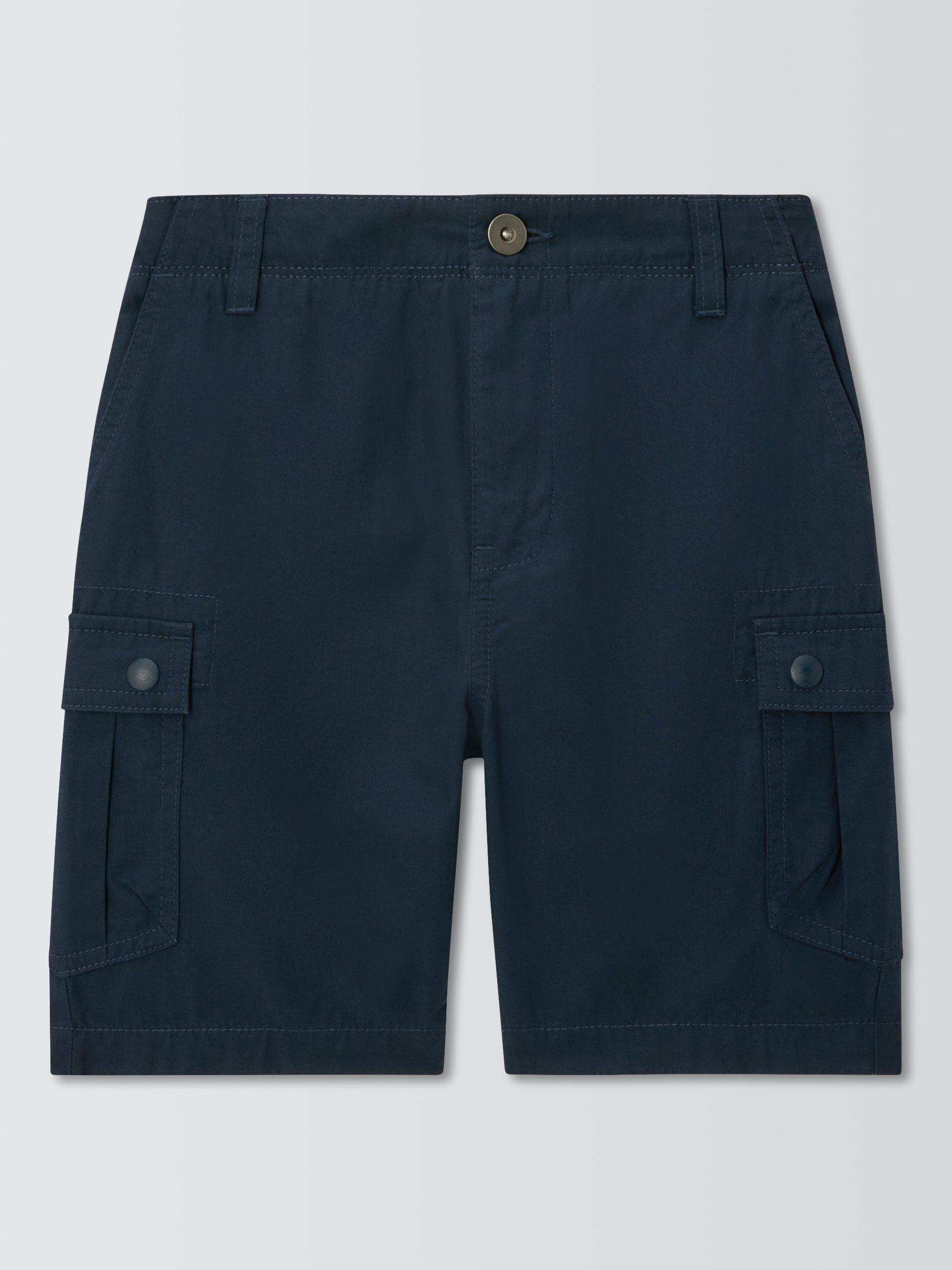 Product image 3 of 7, which shows John Lewis Kids' Cargo Shorts, Navy, 2 years