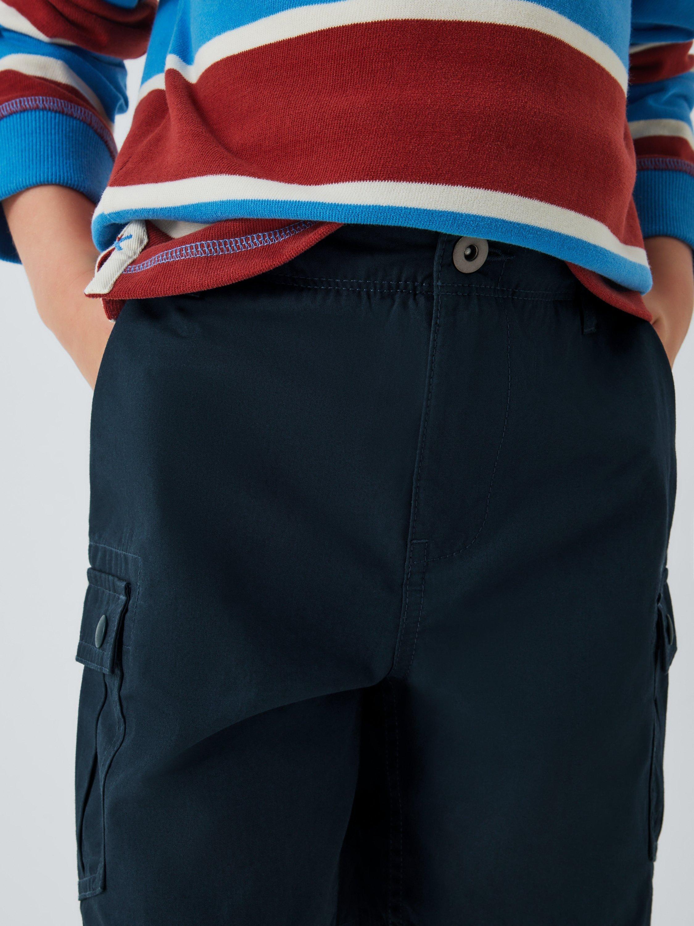 Product image 5 of 7, which shows John Lewis Kids' Cargo Shorts, Navy, 2 years