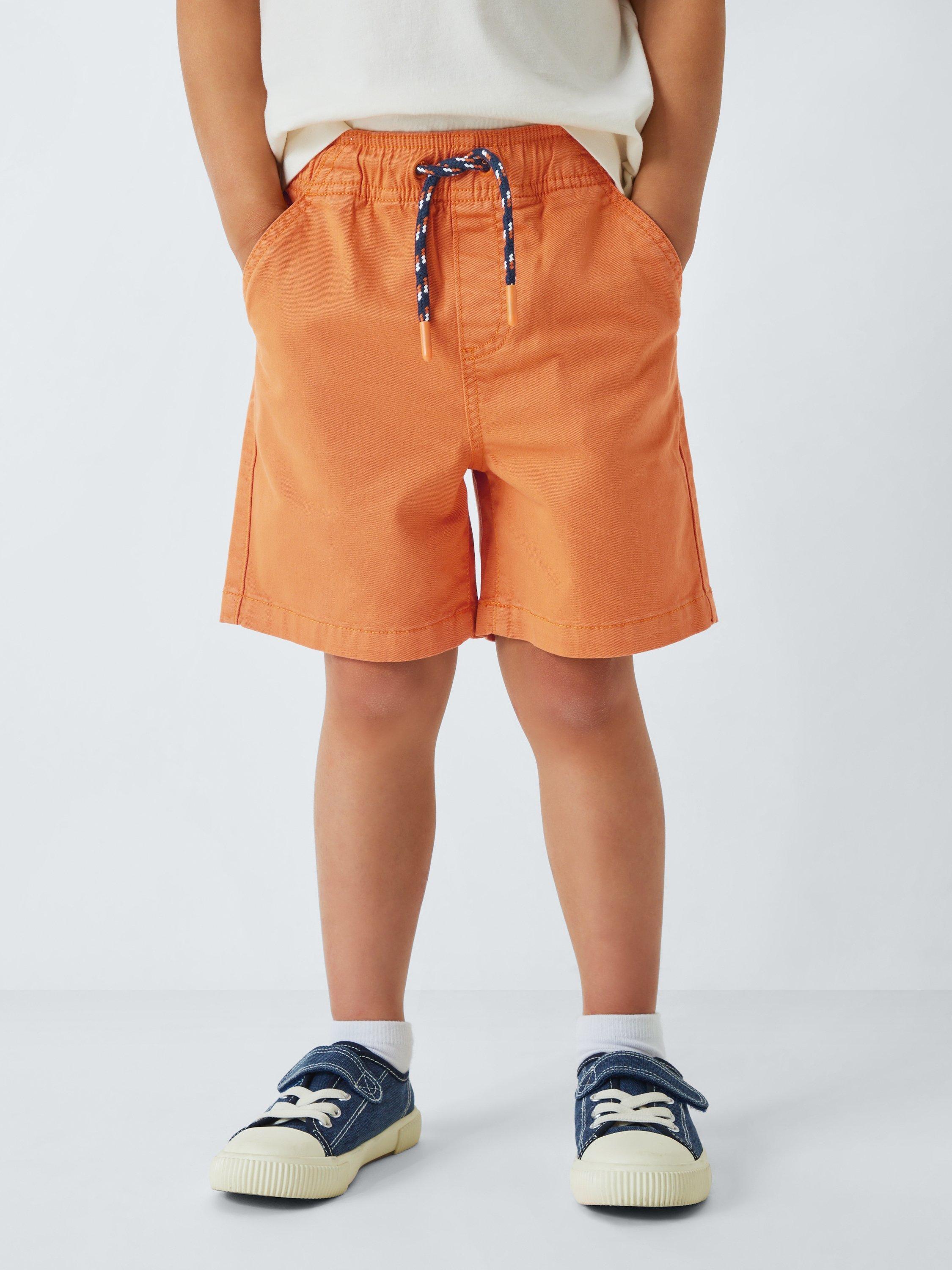 Product image 1 of 7, which shows John Lewis Kids' Dock Shorts, Orange, 2 years