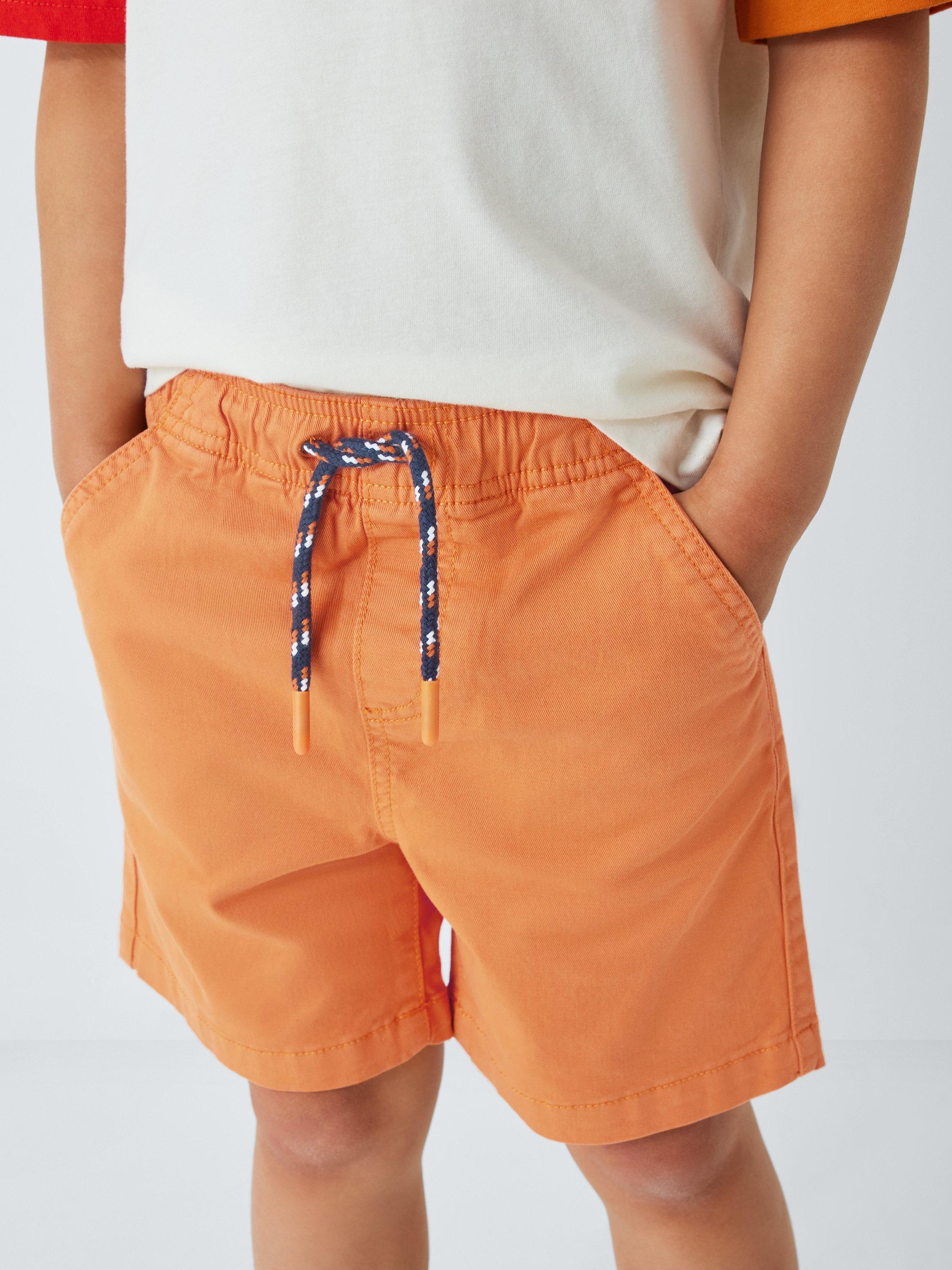 Product image 4 of 7, which shows John Lewis Kids' Dock Shorts, Orange, 2 years