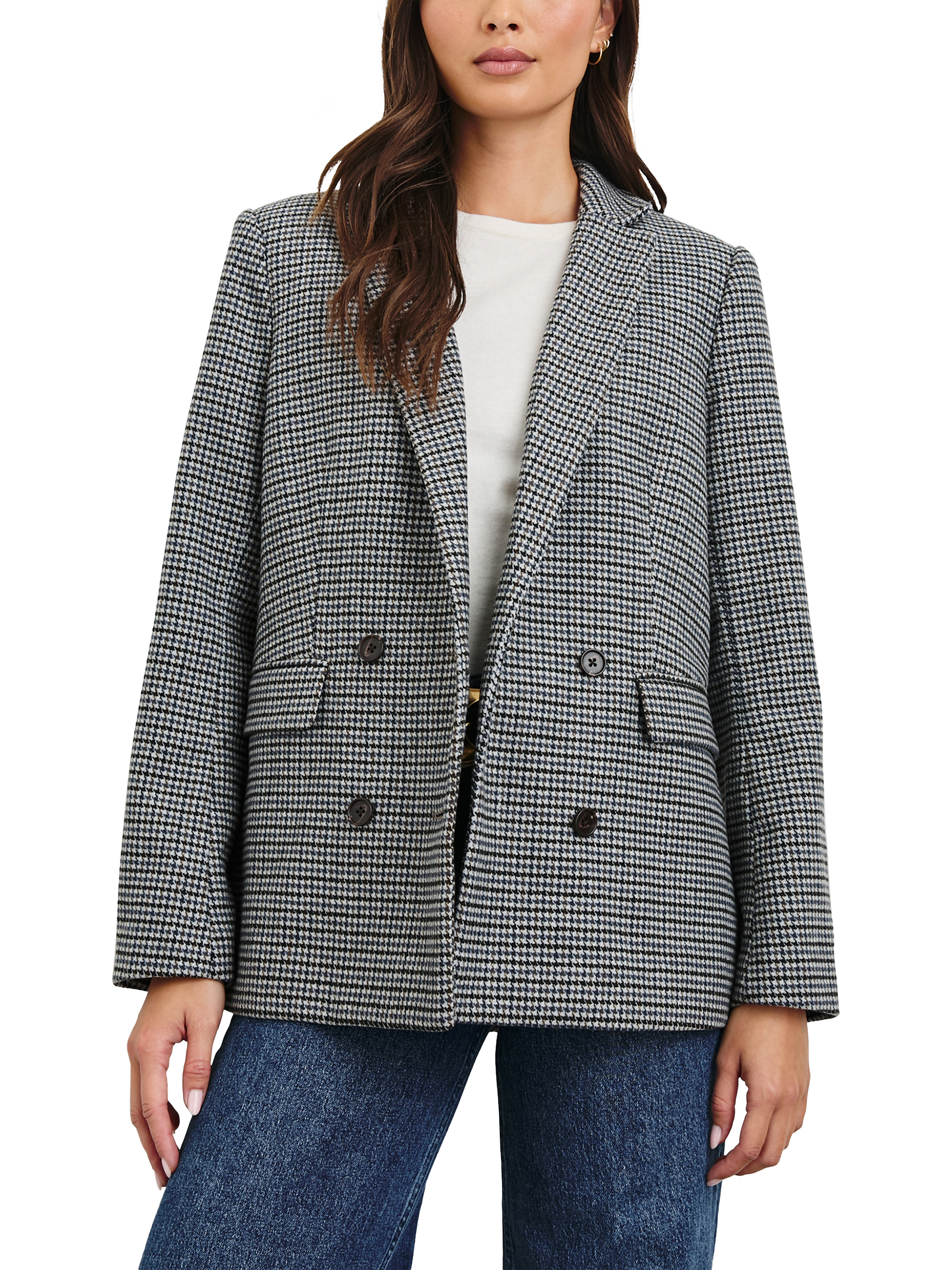 Rails Jac Check Jacket, Black/Grey