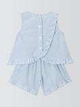 John Lewis Baby Daisy Sleeveless Top and Shorts Set, Blue