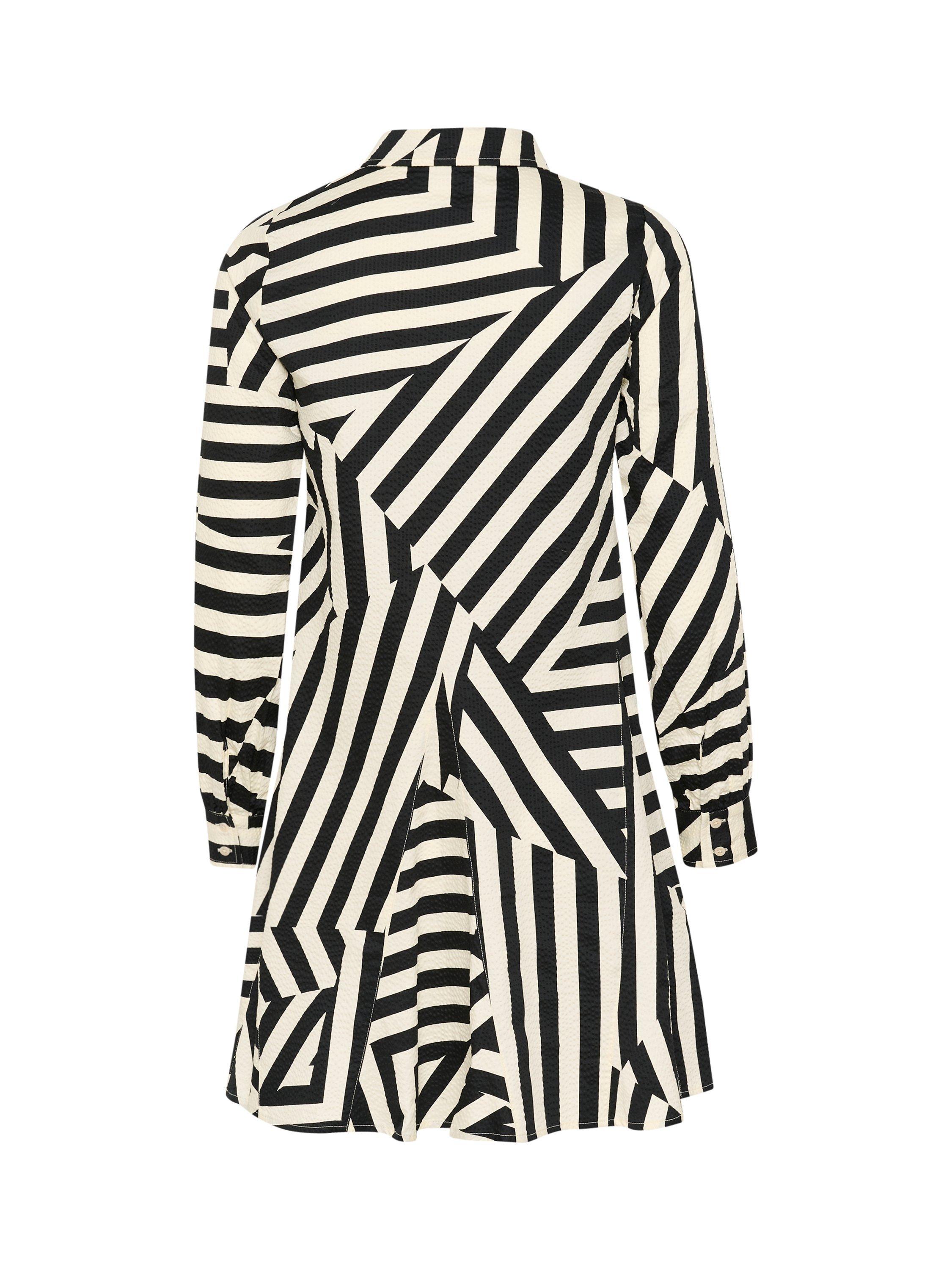 Product image 6 of 6, which shows Part Two Esilya Cotton Shirt Dress, Black/White, 14