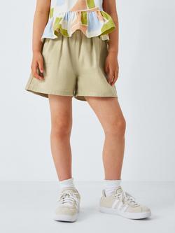 John Lewis ANYDAY Cotton Twill Shorts, Green Twill, Green Twill