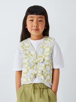 John Lewis ANYDAY Kids' Bows Gilet, Multi, Multi