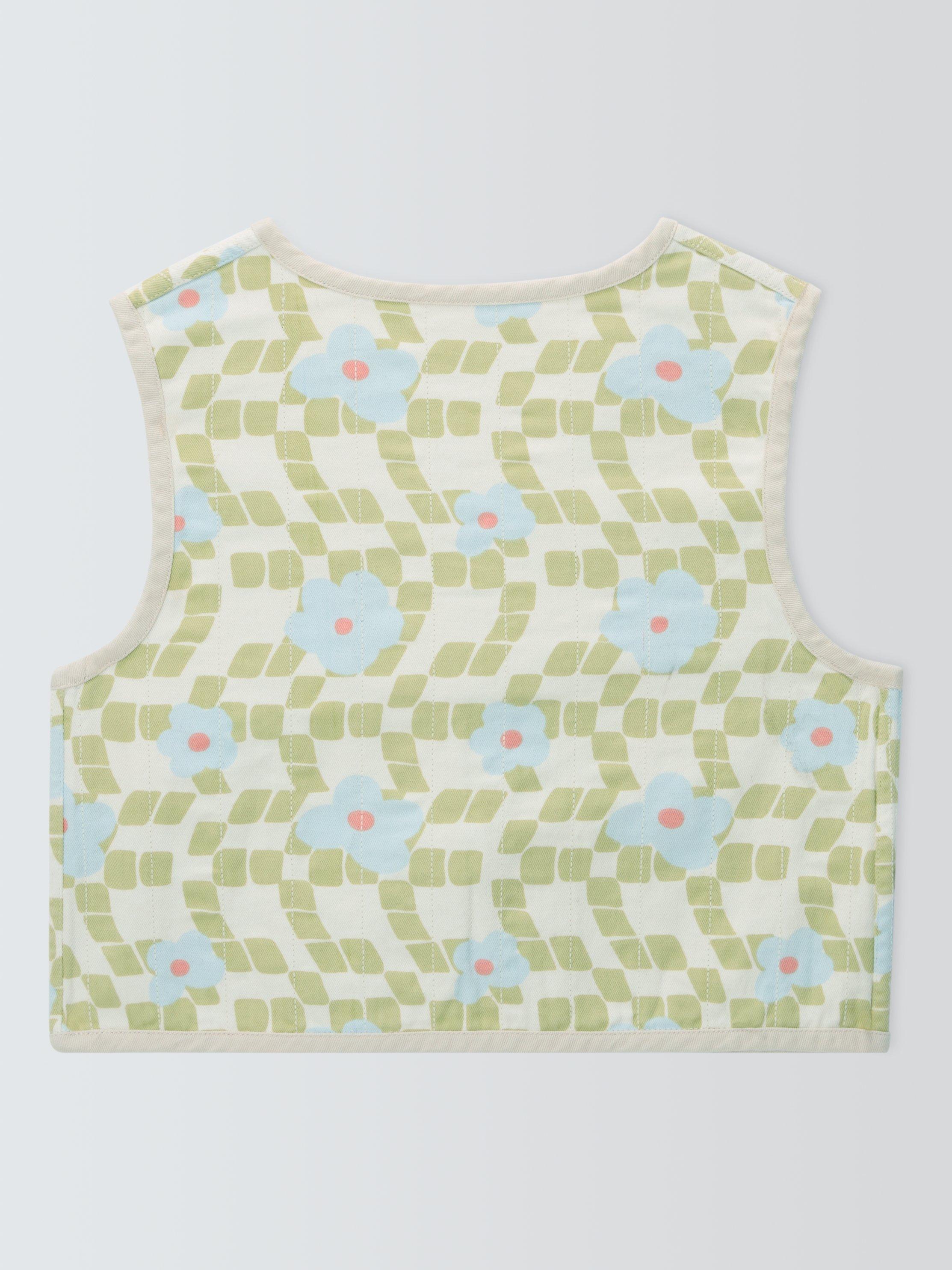 Product image 7 of 7, which shows John Lewis ANYDAY Kids' Bows Gilet, Multi, 9 years