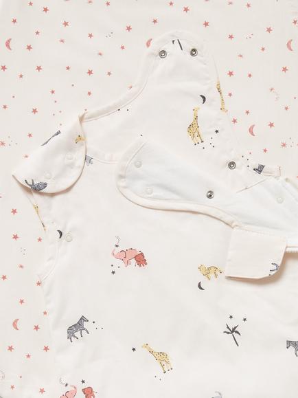 John Lewis Celestial Safari Baby Sleeping Bag, 0.5/1 Tog, Pack of 2, Multi - view 2, Multi