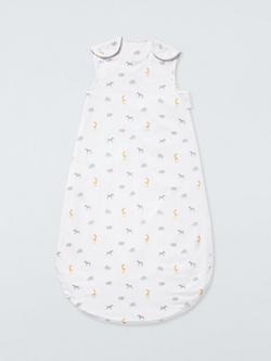 John Lewis Ditsy Safari Print Baby Sleeping Bag, 0.5 Tog, Multi, Multi