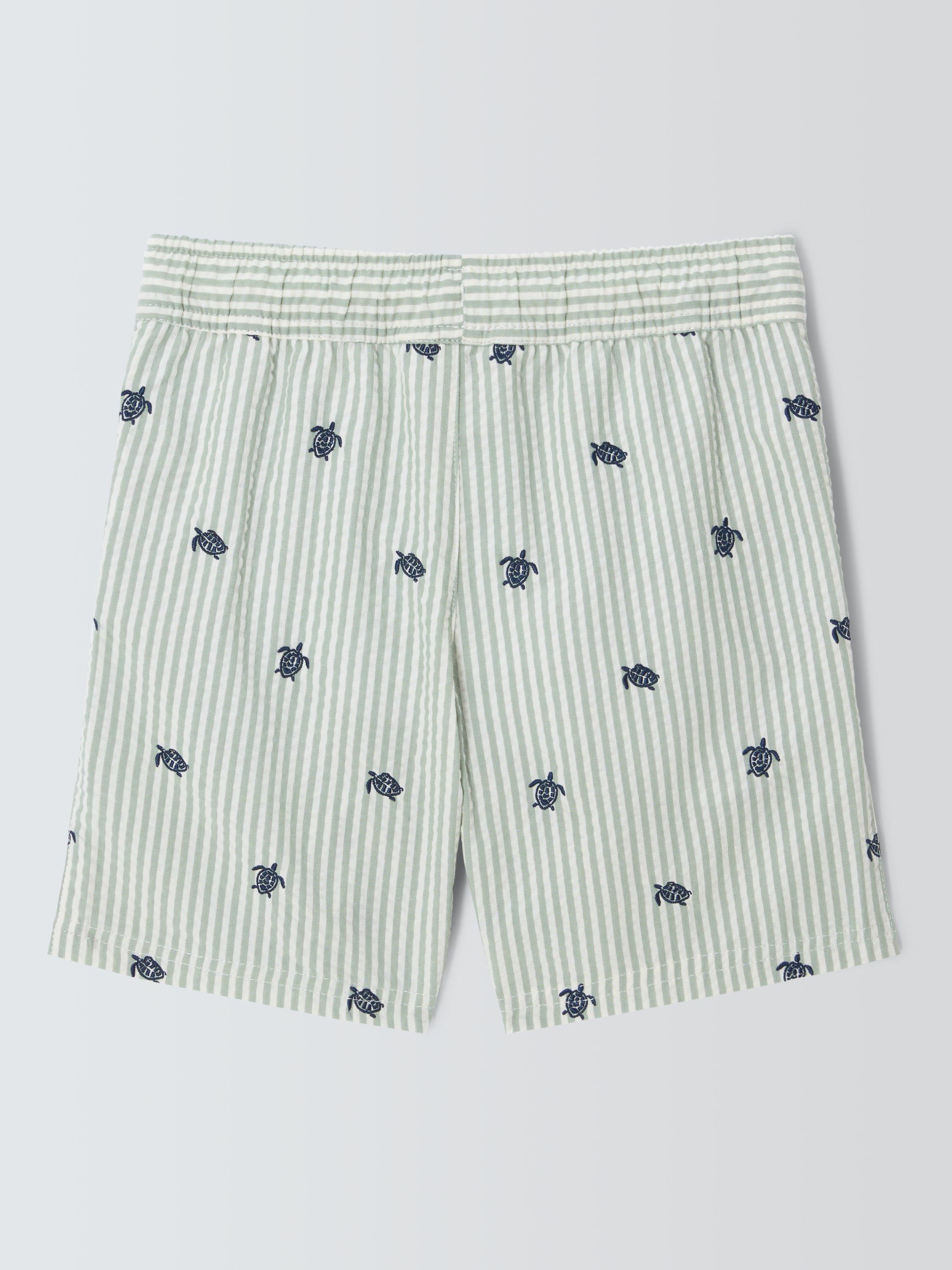 Product image 7 of 7, which shows John Lewis Kids' Turtle Swim Shorts, Green, 2 years