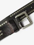 Superdry Leather Logo Goods Belt, Black