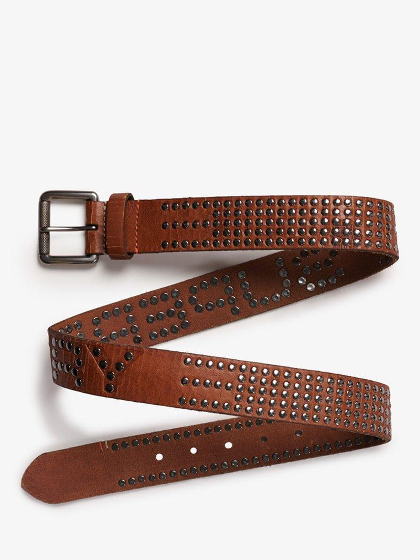Product image 2 of 5, which shows Superdry Logo Goods Belt, Tan, S