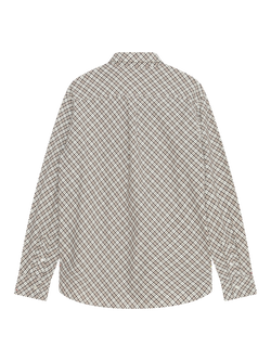 WOOD WOOD Nico Bias Flannel Cotton Shirt, Rose Smoke - view 2, Rose Smoke