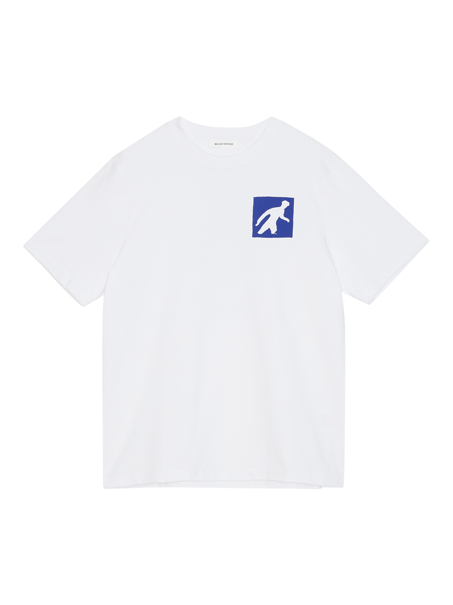 Product image 1 of 2, which shows WOOD WOOD Bobby Cotton T-Shirt, 0001 White, M