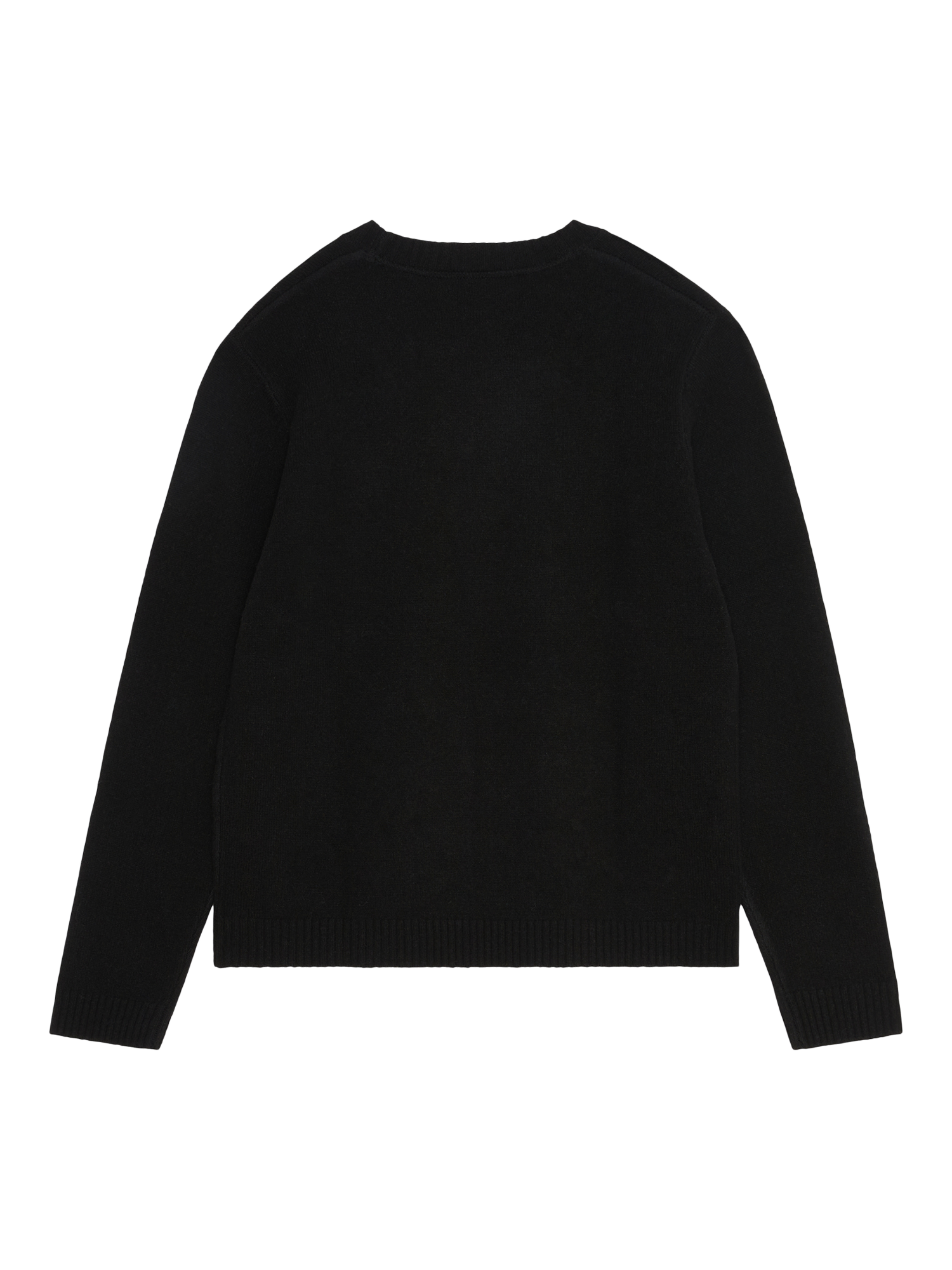 Product image 2 of 2, which shows WOOD WOOD Tay Lambswool Regular Fit Jumper, 9999 Black, S