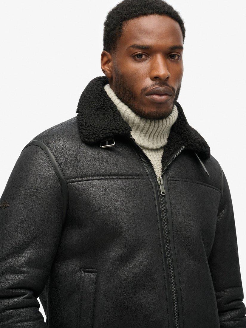 Superdry Faux Shearling Aviator Jacket