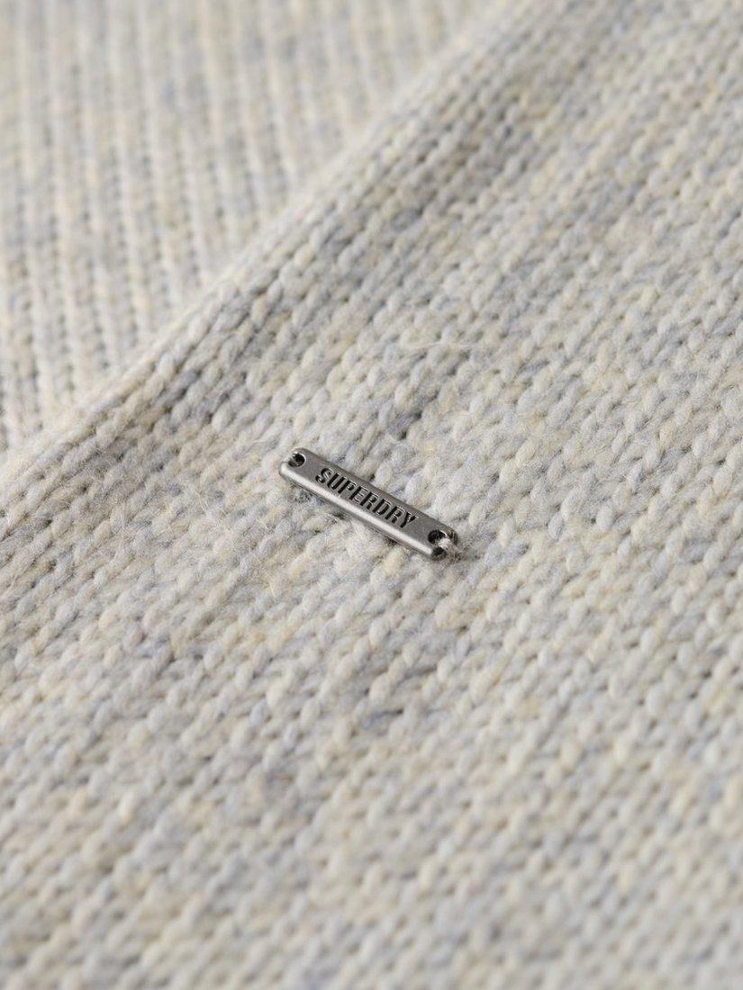 Product image 5 of 5, which shows Superdry Brushed Roll Neck Jumper, Glacier Grey, S