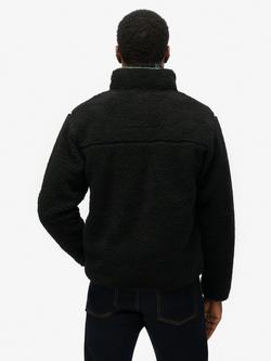 Superdry Vintage Retro Full Zip Fleece - view 2, Black