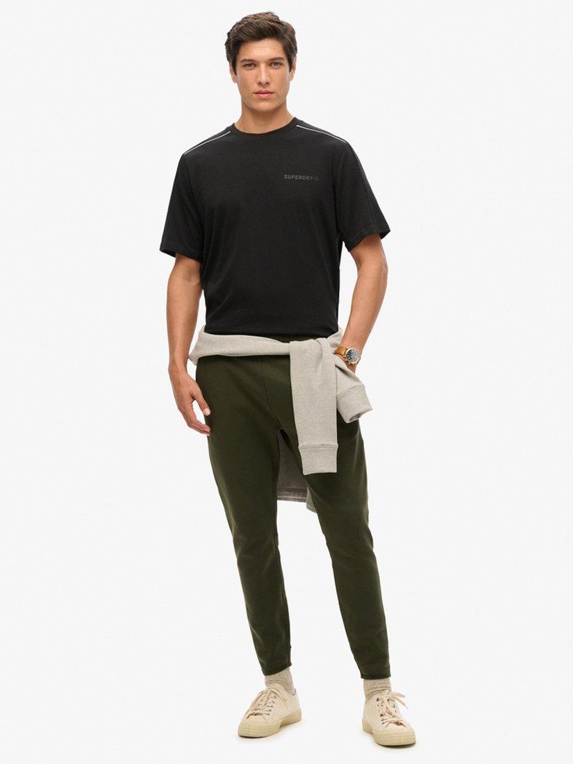 Product image 3 of 5, which shows Superdry Cotton Regular Fit Short Sleeve T-Shirt, Black/Reflective, S