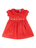 Frugi Baby Amilie Party Dress, True Red, True Red